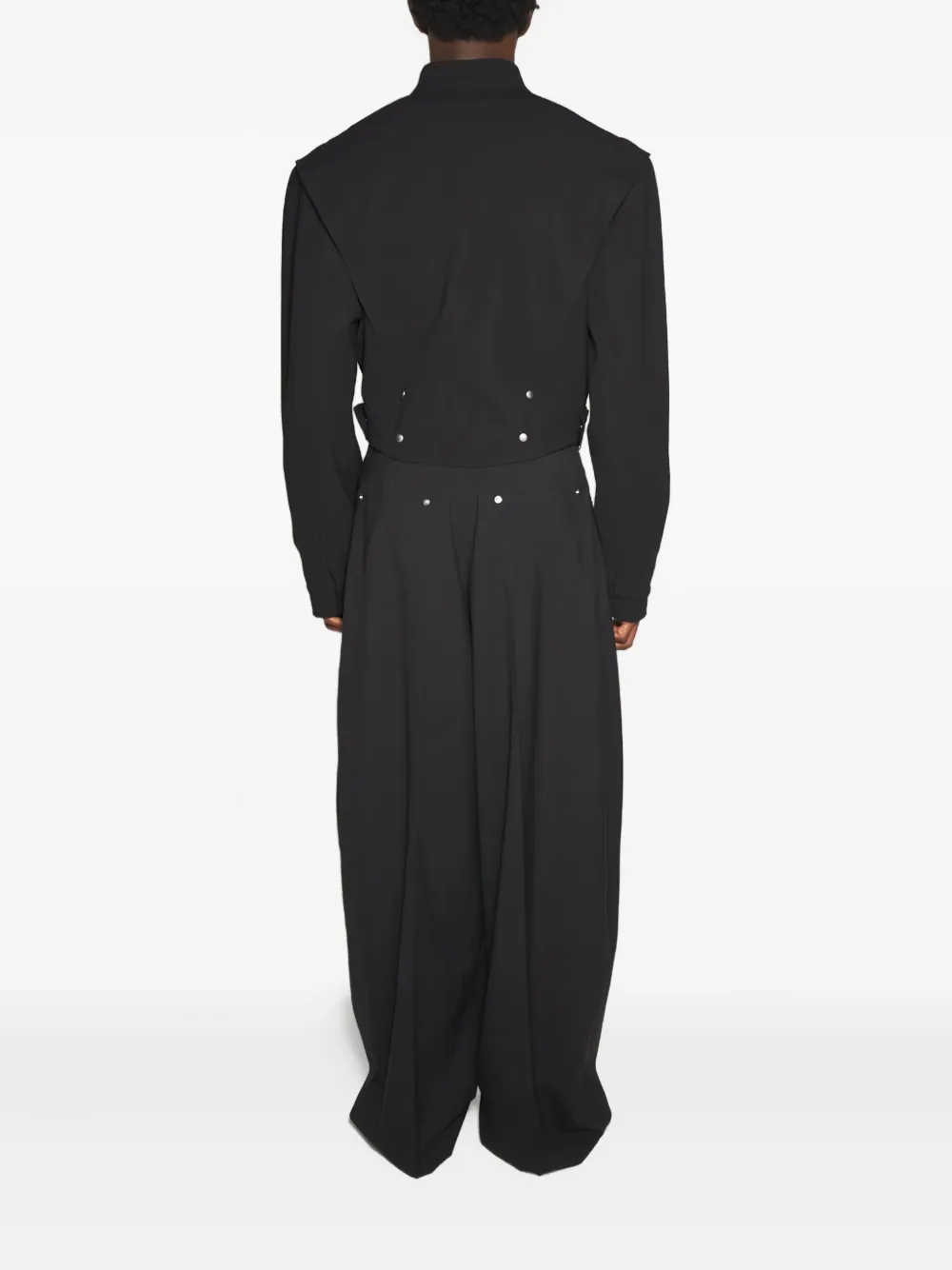 Mugler Asymmetric-zip Jacket In Black