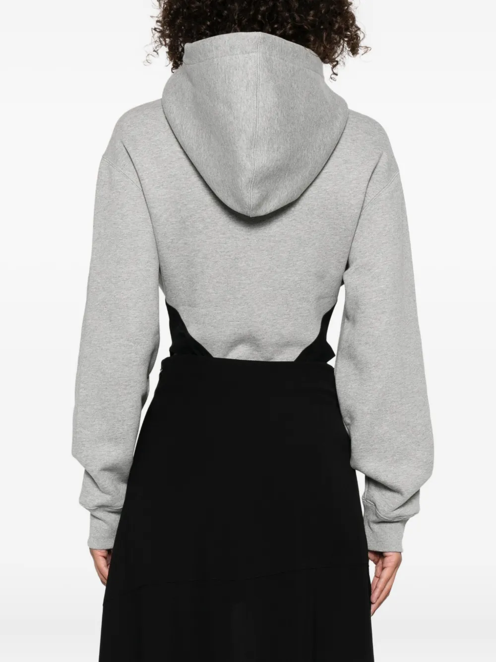 Mugler hooded bodysuit Grijs