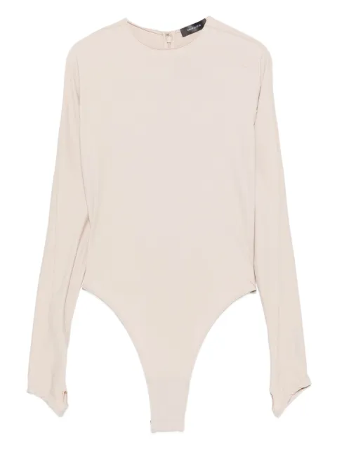 Mugler long-sleeve thumb-holes bodysuit