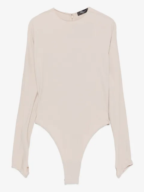 Mugler long-sleeve thumb-holes bodysuit