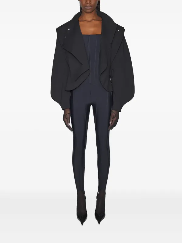 Mugler コルセットディテール ジャンプスーツ | ブラック | FARFETCH JP