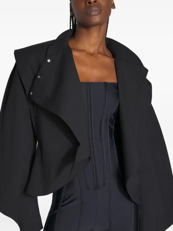 Mugler コルセットディテール ジャンプスーツ | ブラック | FARFETCH JP