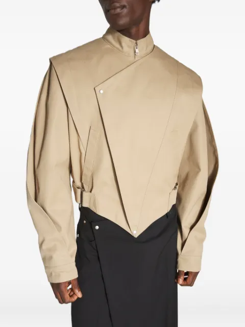 Mugler asymmetric-panelled jacket