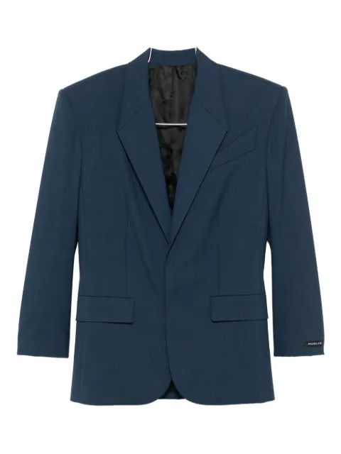Mugler single-breasted wool blazer