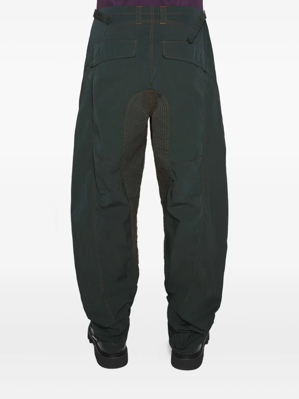 Mugler panelled zip-fly trousers | Wide Leg Pants | Image 2