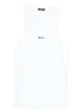 Mugler scoop-neck tank top - White
