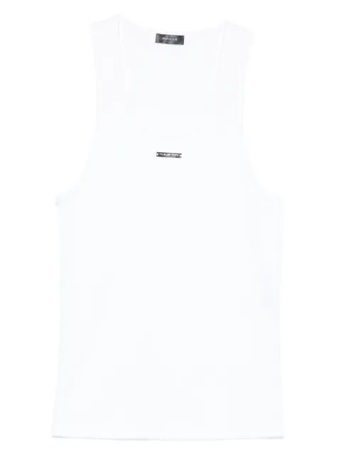 Mugler top con cuello redondo