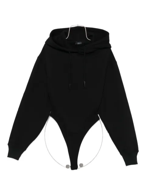 Mugler cotton hooded bodysuit