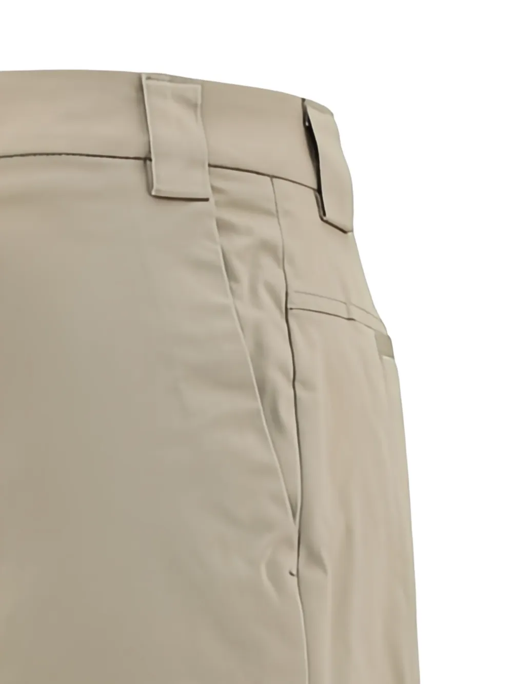 THELATEST Broek met wijde pijpen en rits Beige