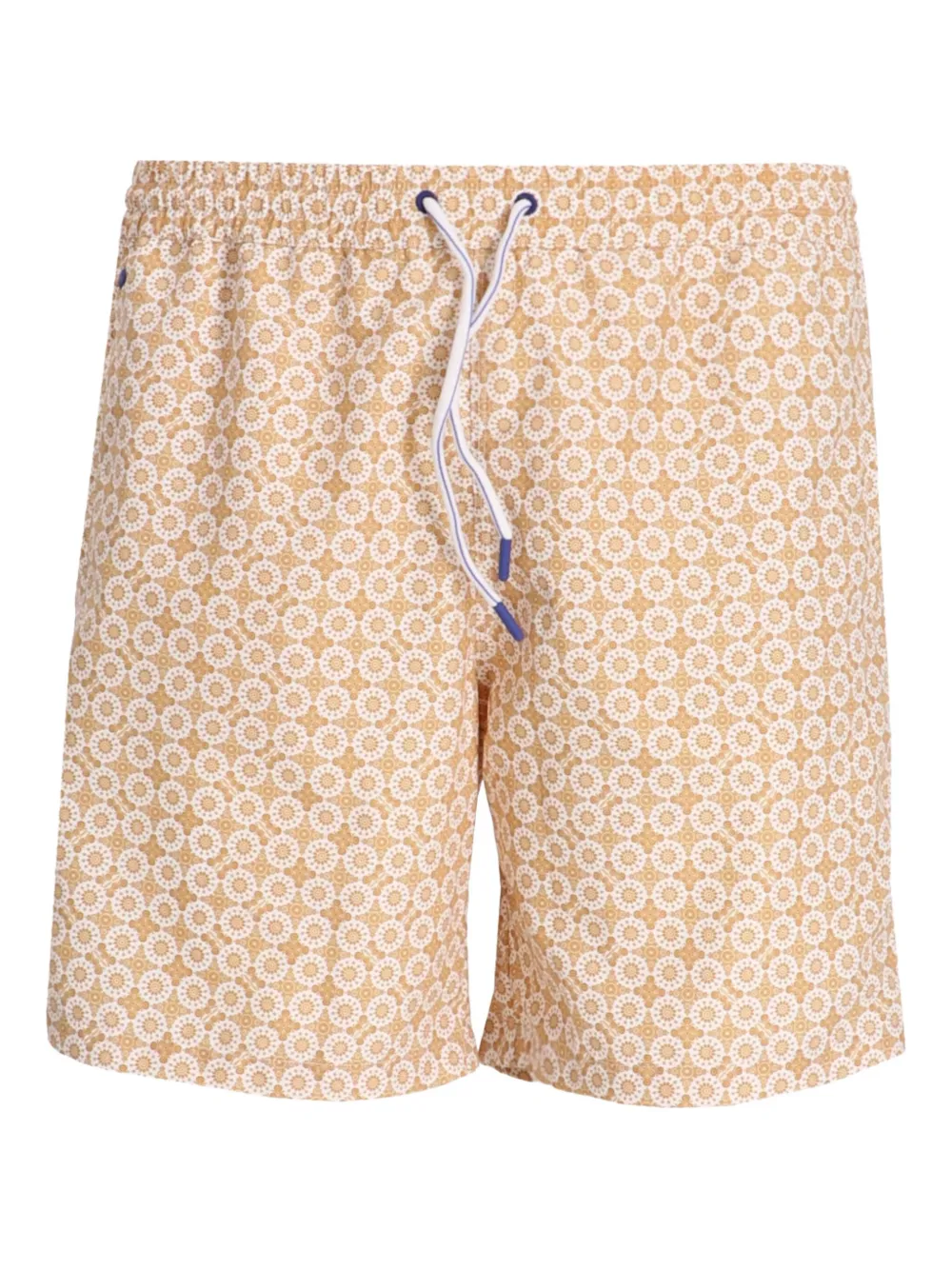 Jacob Cohën Zwembroek met bloemenprint Beige