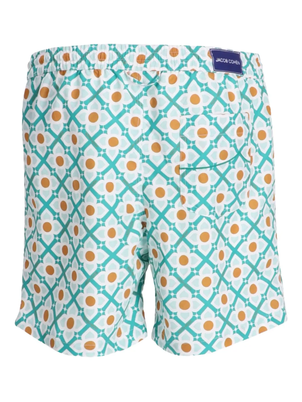 Jacob Cohën Zwembroek met geometrische print Blauw