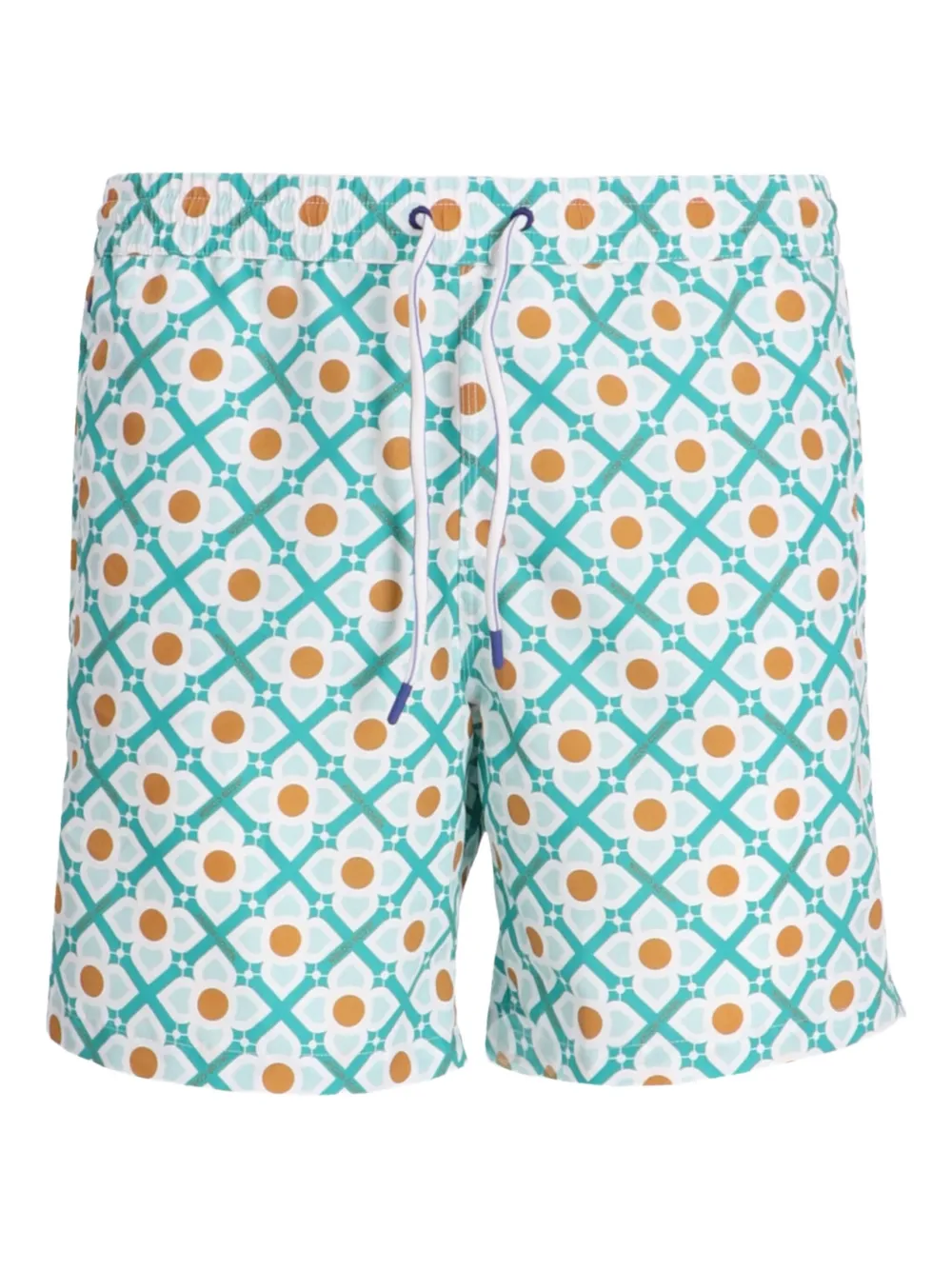 Jacob Cohën Zwembroek met geometrische print Blauw