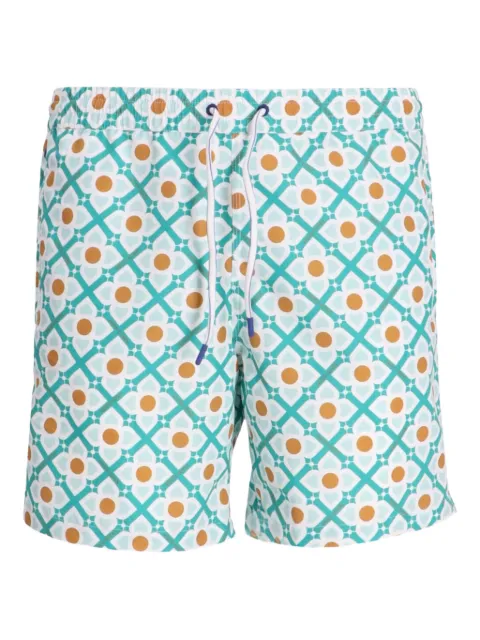 Jacob Cohën geometric-pattern swim shorts