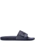 BOSS logo-embossed slides - Blue