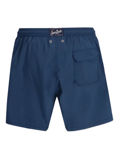 MC2 Saint Barth palm-tree embroidered swim shorts