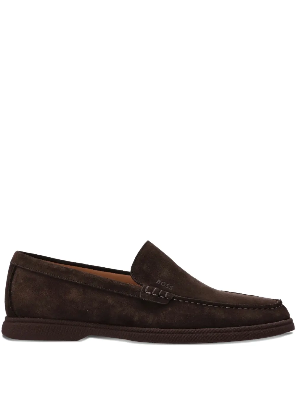 BOSS suede loafers Brown