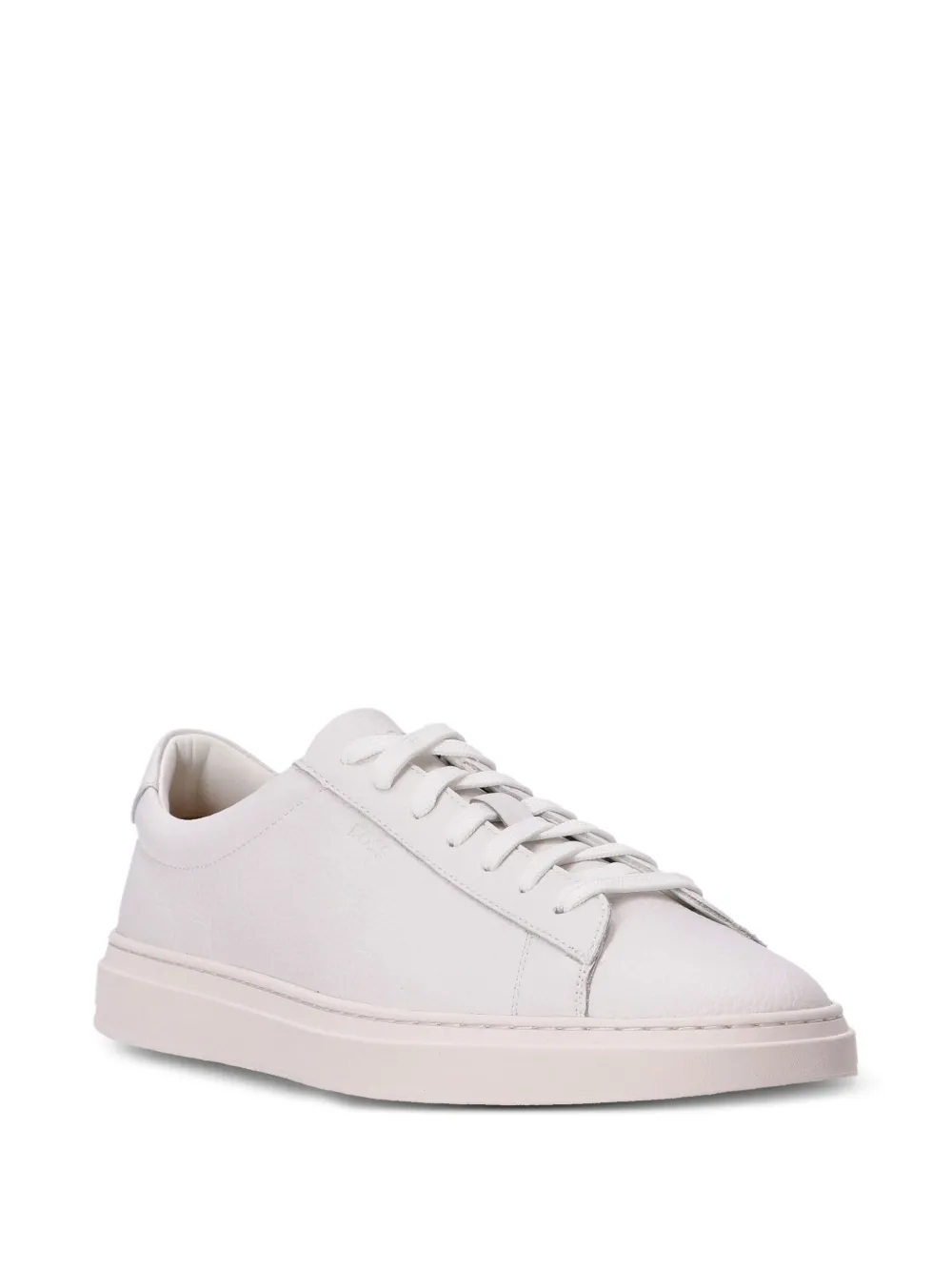 BOSS leather lace-up sneakers Neutrals