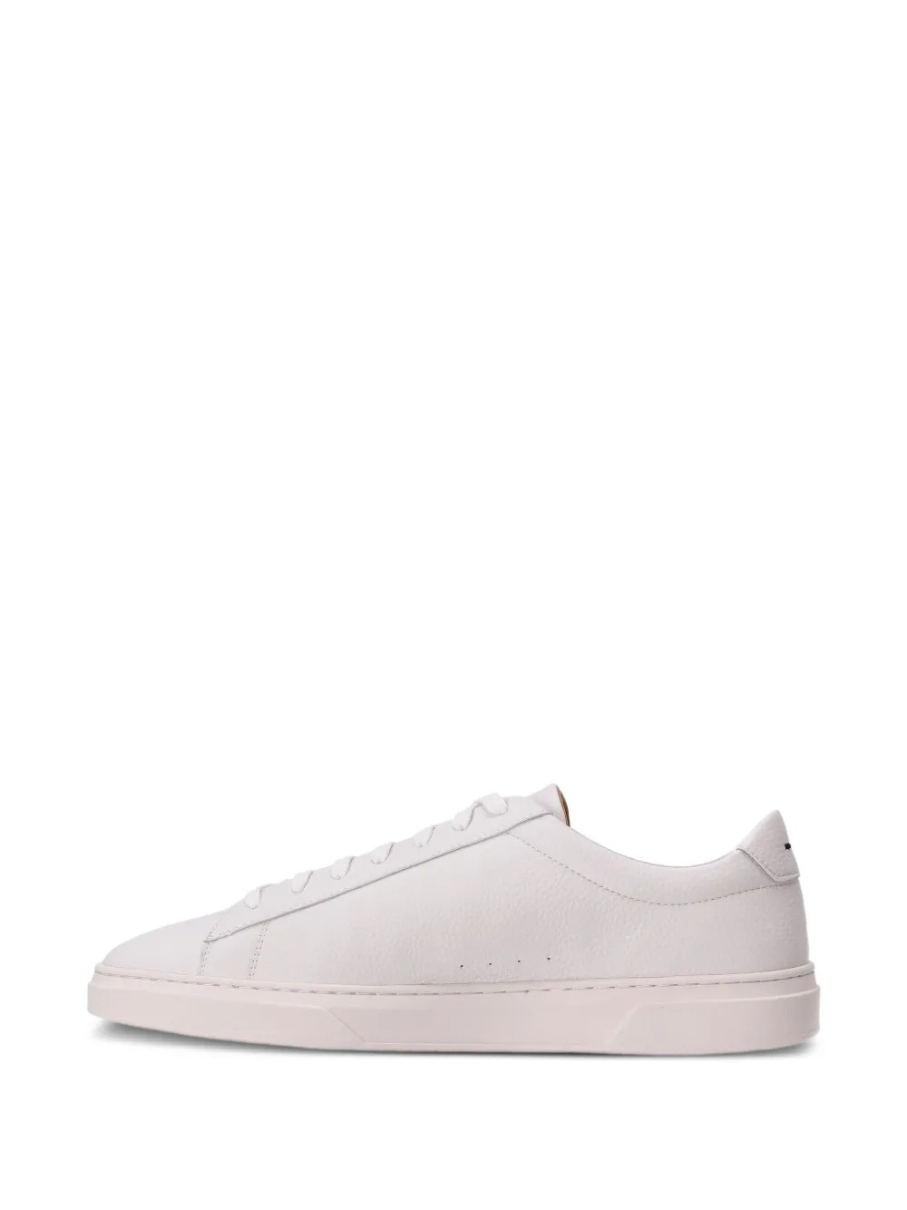 BOSS leather lace-up sneakers Neutrals