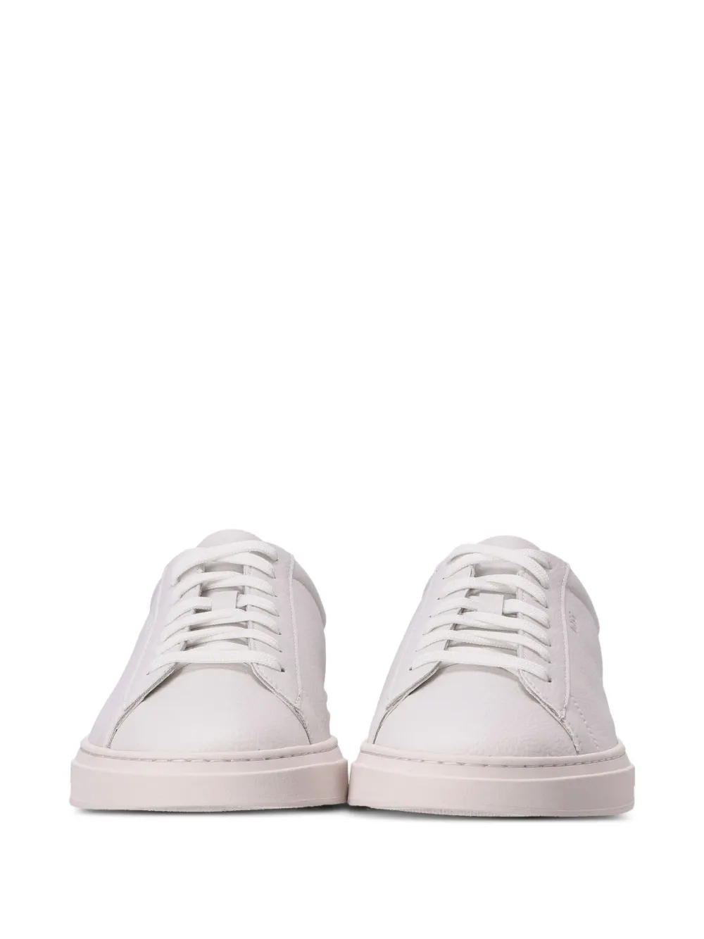 BOSS leather lace-up sneakers Neutrals