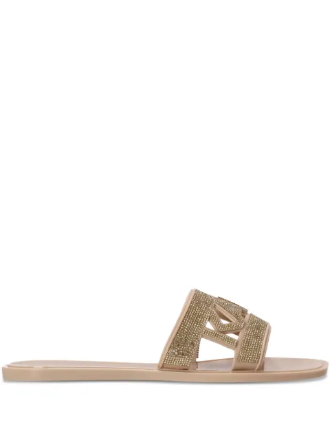 Karl Lagerfeld embellished slide sandals