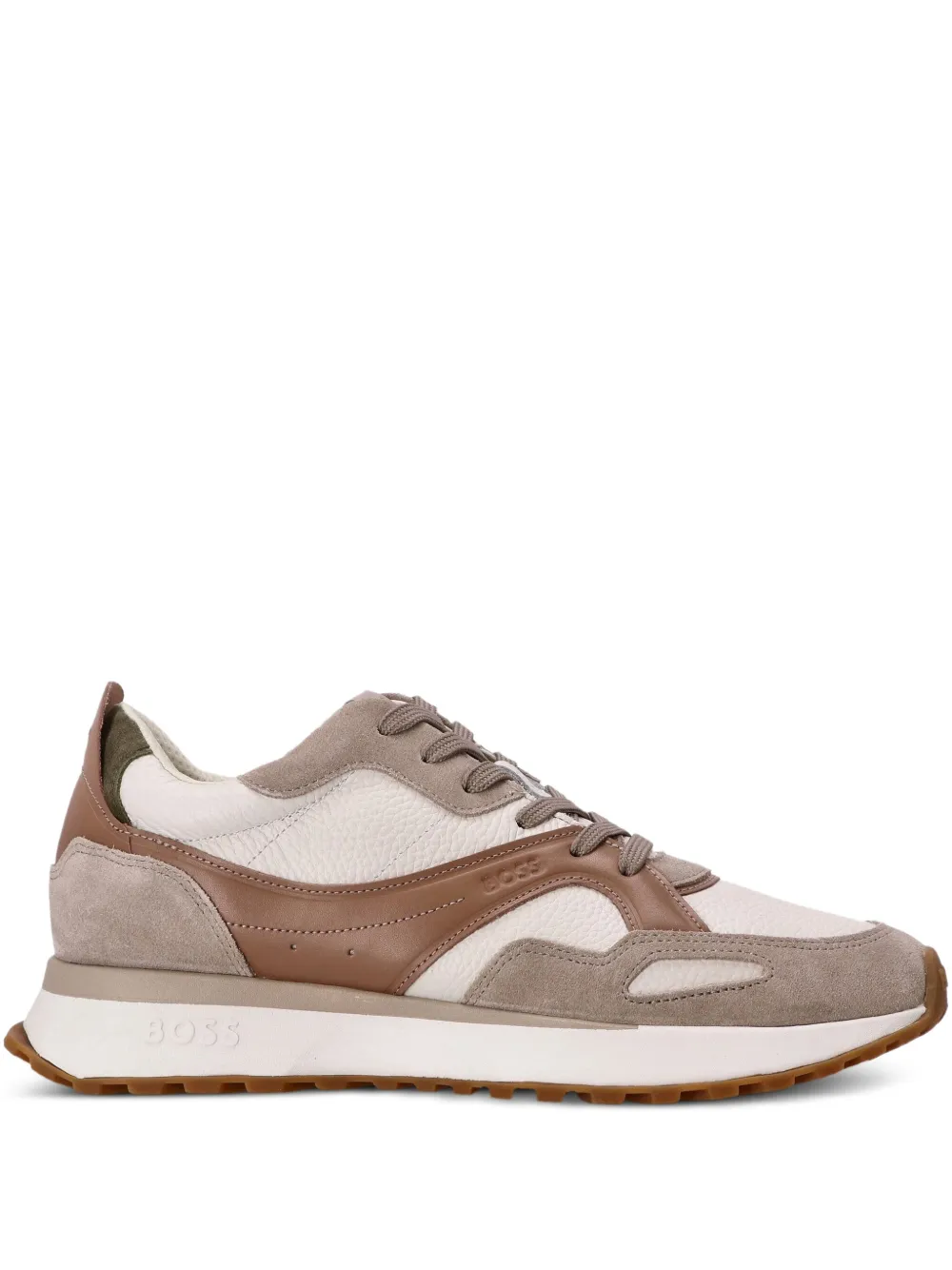 BOSS panelled sneakers Neutrals