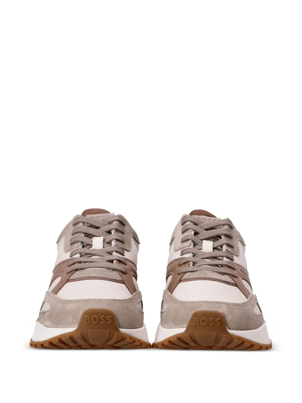 BOSS panelled sneakers Neutrals