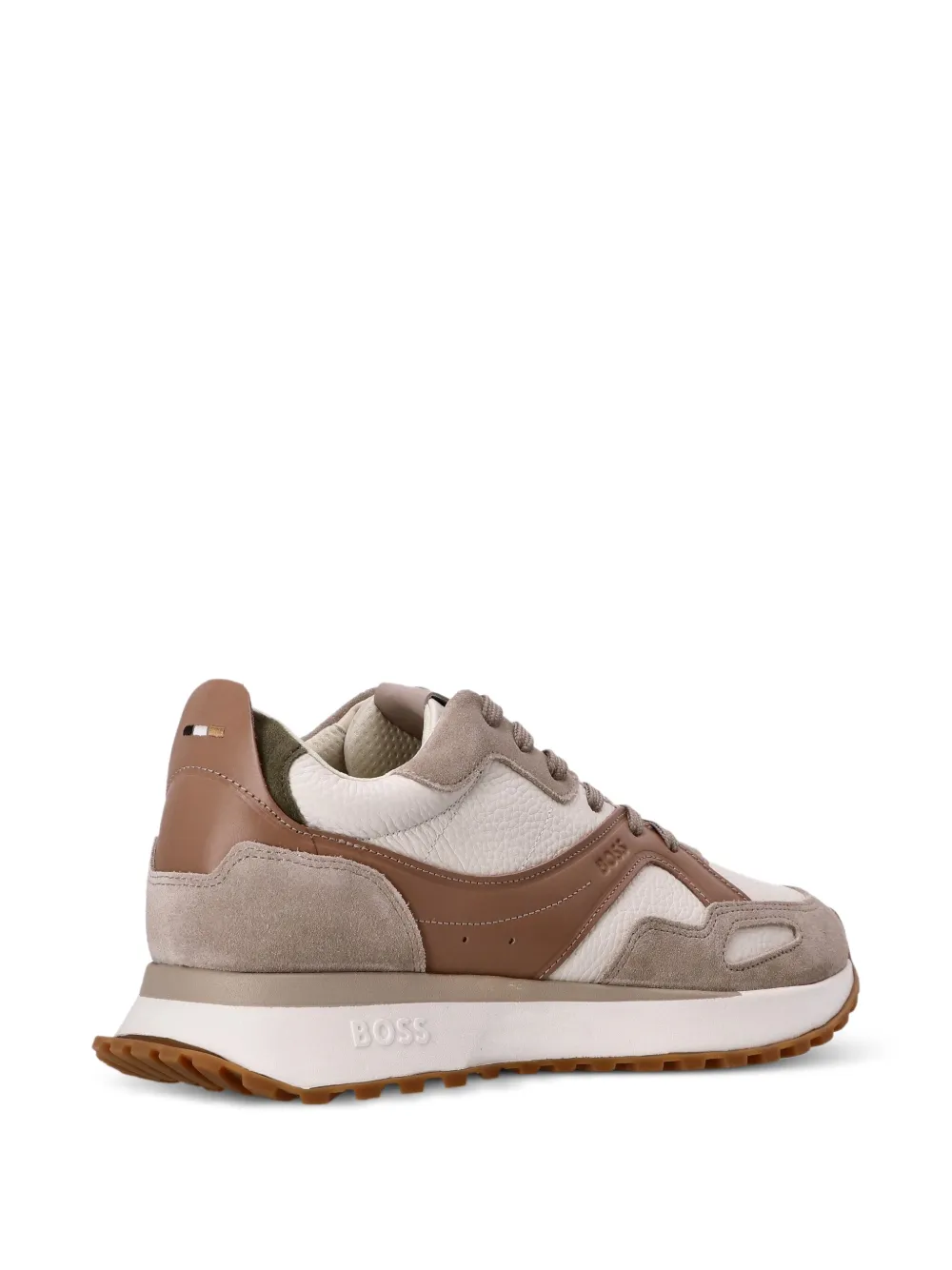 BOSS panelled sneakers Neutrals
