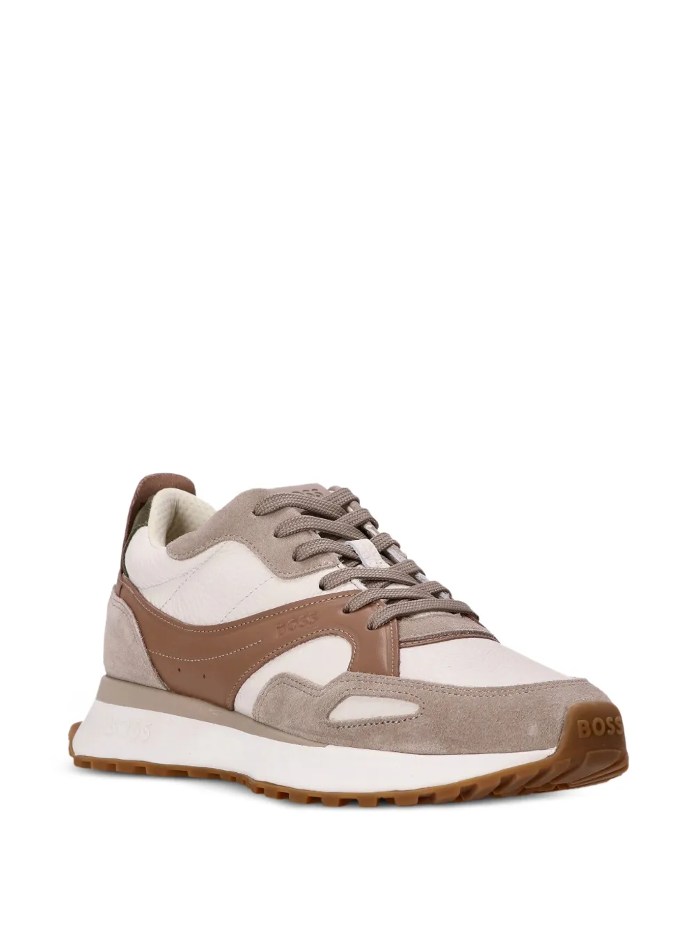 BOSS panelled sneakers Neutrals