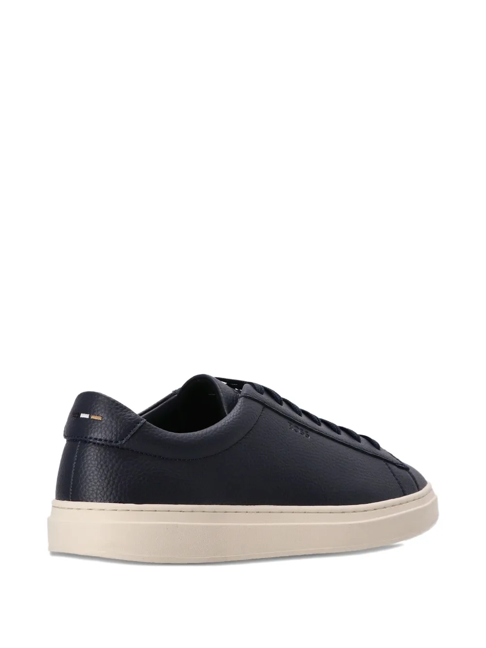 BOSS Leren sneakers Blauw
