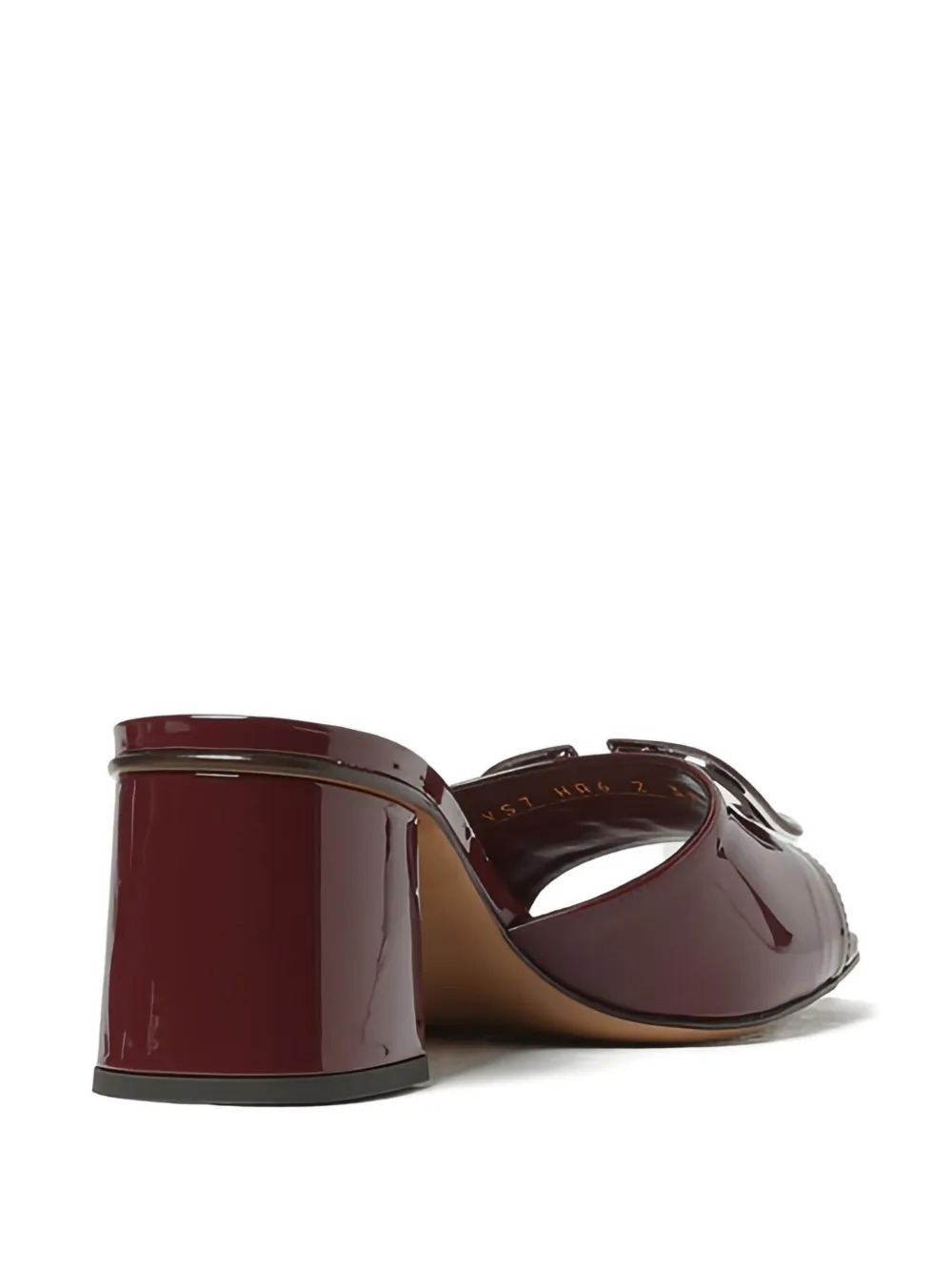 Valentino Garavani 60mm VLogo patent leather sandals Red