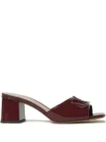 Valentino Garavani 60mm VLogo patent leather sandals - Red
