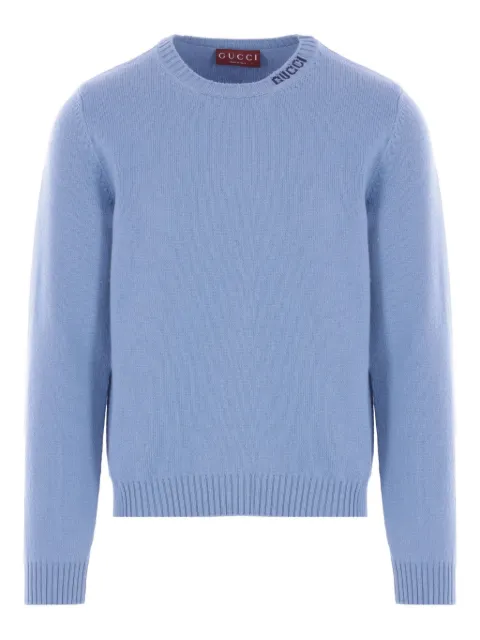 Gucci crew-neck embroidered sweater