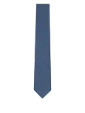 Gucci GG-pattern silk tie - Blue