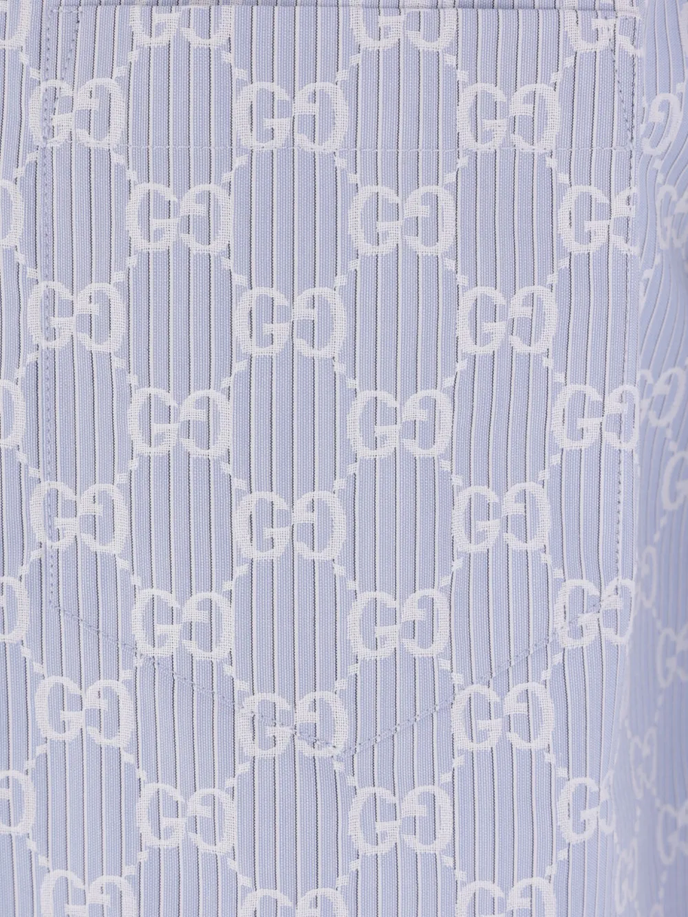 Gucci GG-jacquard shirt Blauw