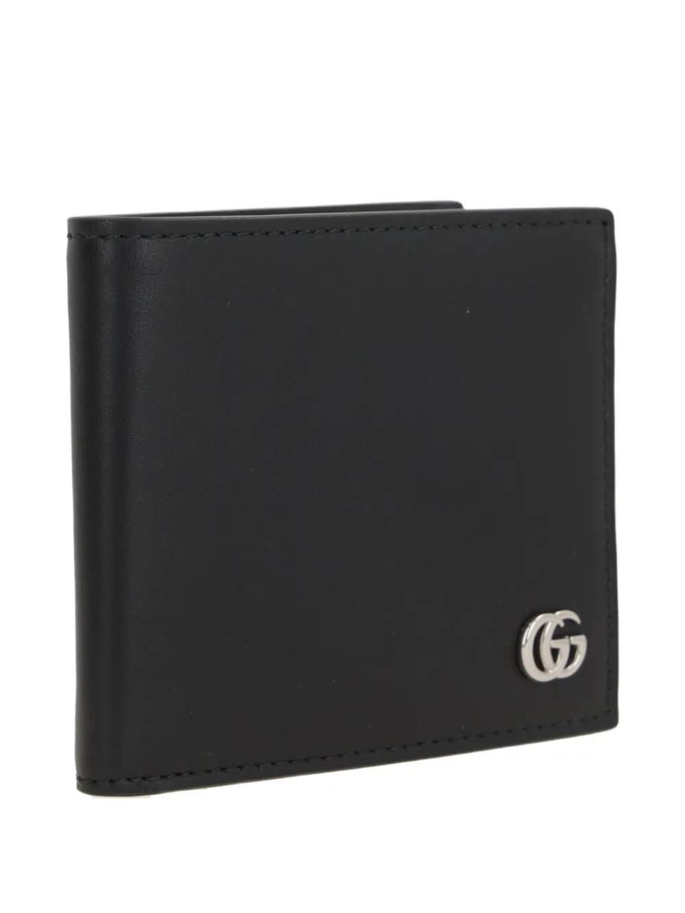 Gucci Leren portemonnee met GG-logo Zwart