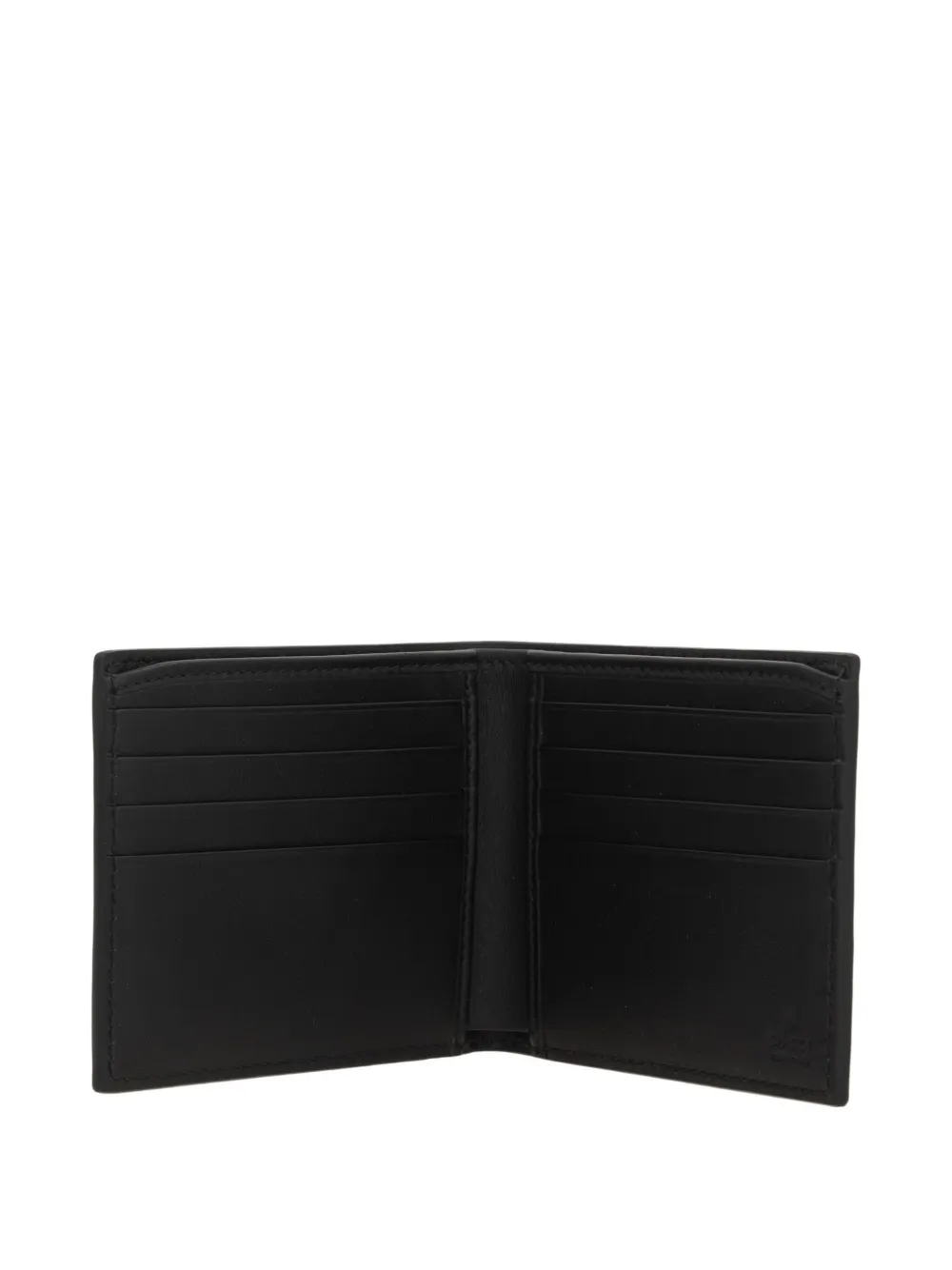 Gucci Leren portemonnee met GG-logo Zwart