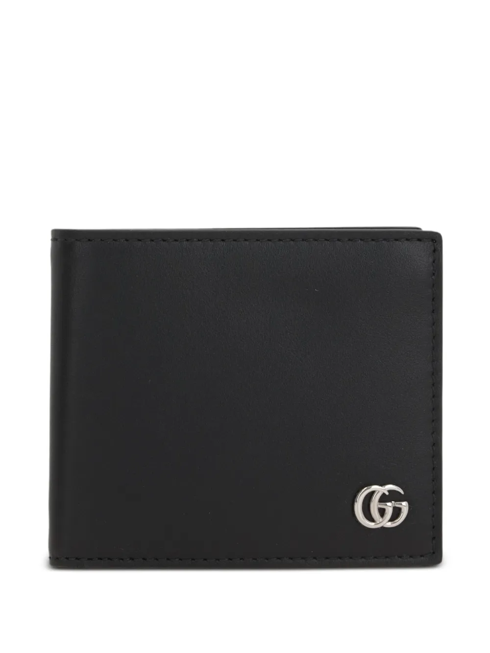Gucci Leren portemonnee met GG-logo Zwart