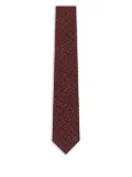 Gucci horsebit-pattern tie - Brown