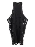 Maria Calderara laser-cut midi dress - Black