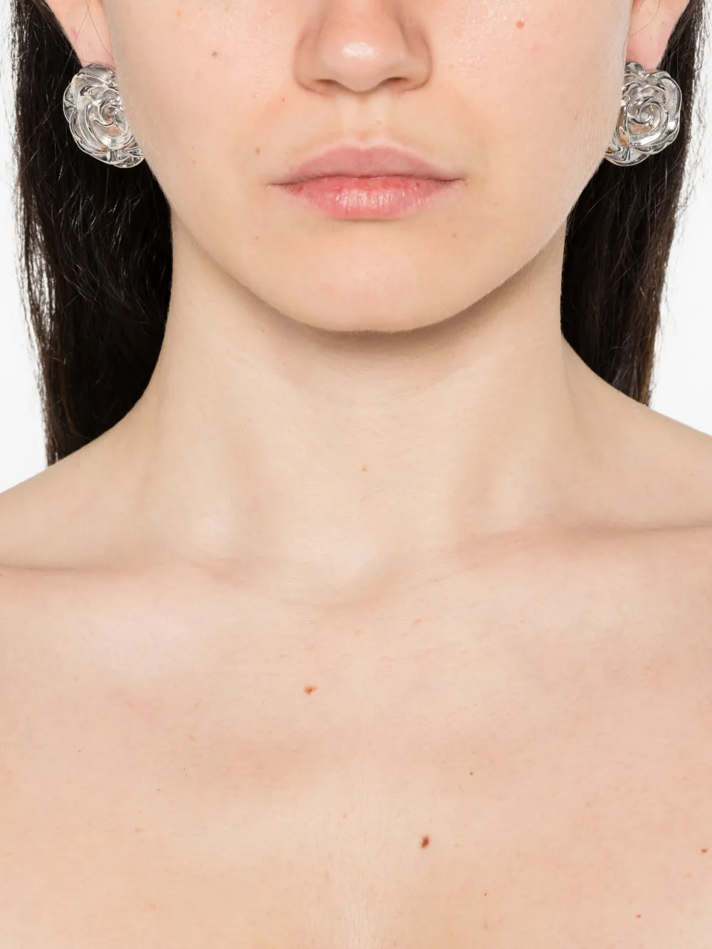 Magda Butrym Rose oorbellen - Zilver