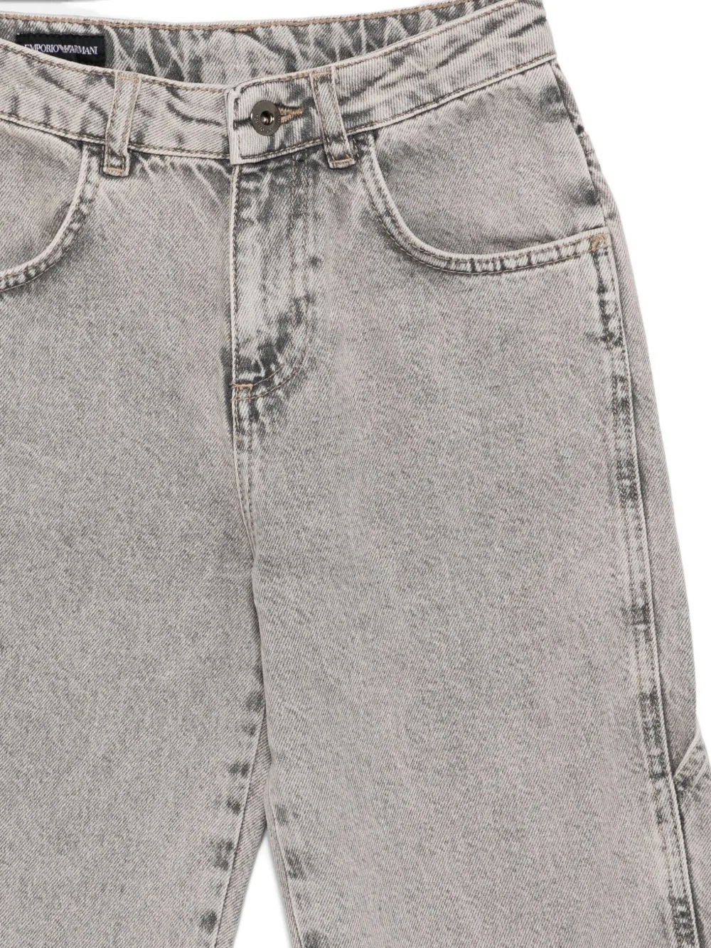 Emporio Armani Kids five-pocket jeans Grijs