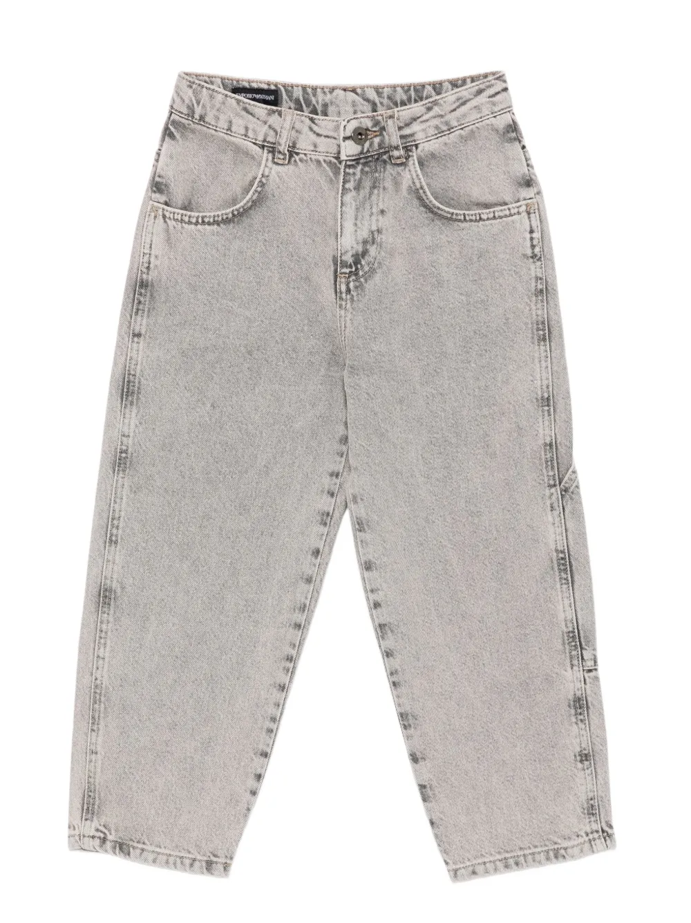 Emporio Ar i Kids five-pocket jeans Grijs