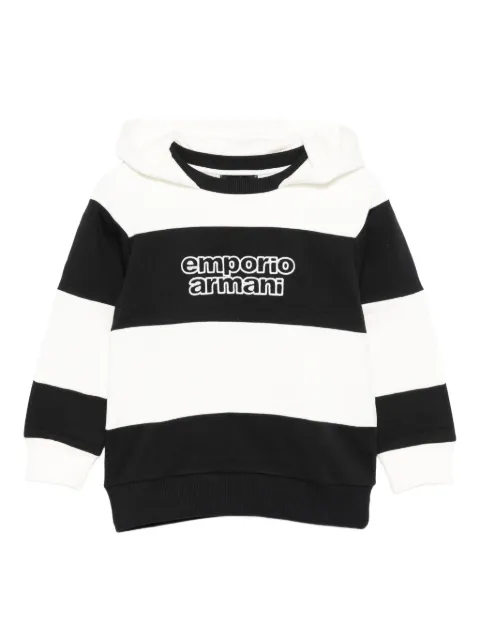 Emporio Armani Kids striped hoodie