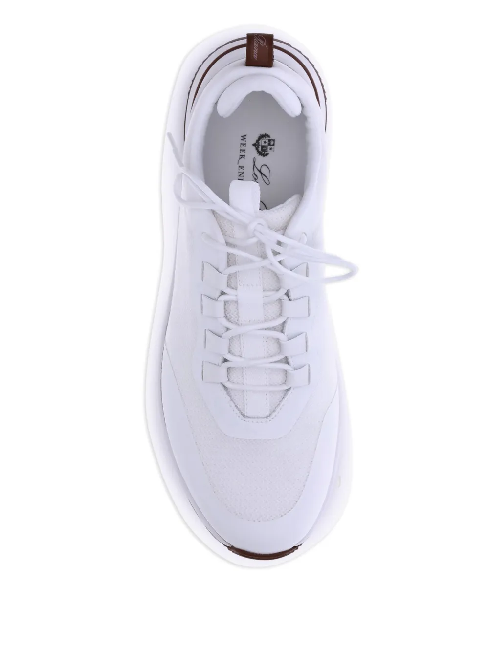 Loro Piana Week End Walk nylon sneakers met veters Wit