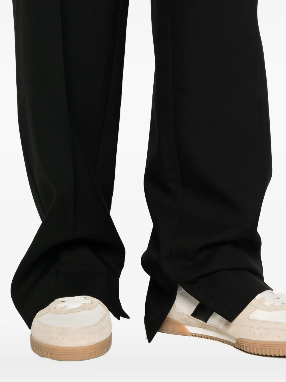 Gucci Gabardine wollen broek Zwart