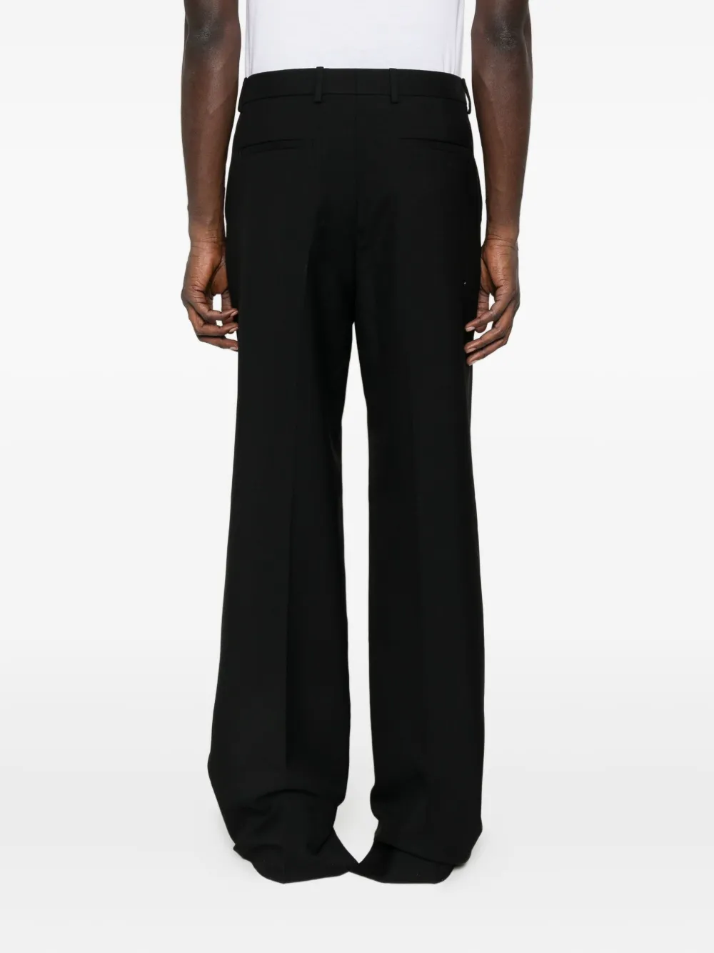 Gucci Gabardine wollen broek Zwart