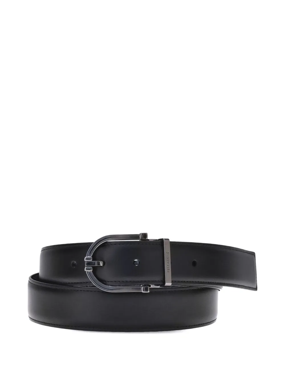Ferragamo Gancini-buckle belt - Zwart