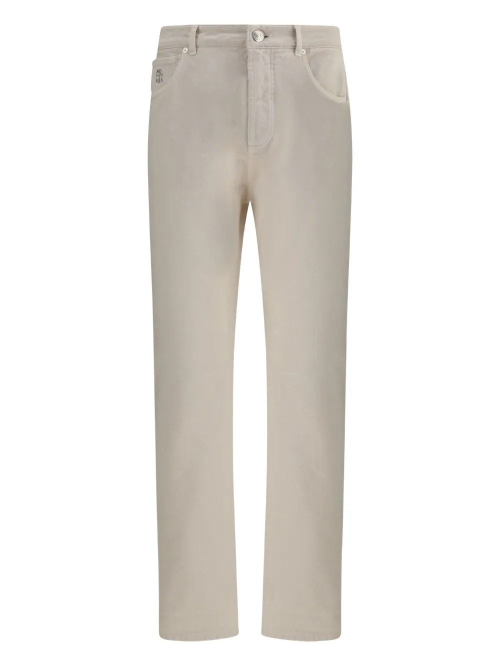 Brunello Cucinelli Cotton Jeans In Neutral