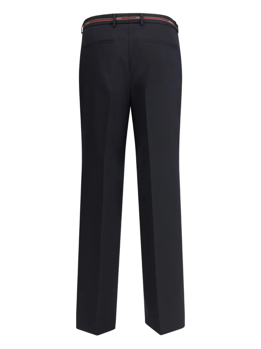 Gucci belted wool trousers - Blauw