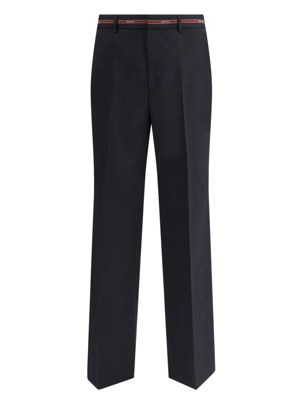 Gucci belted wool trousers Blauw